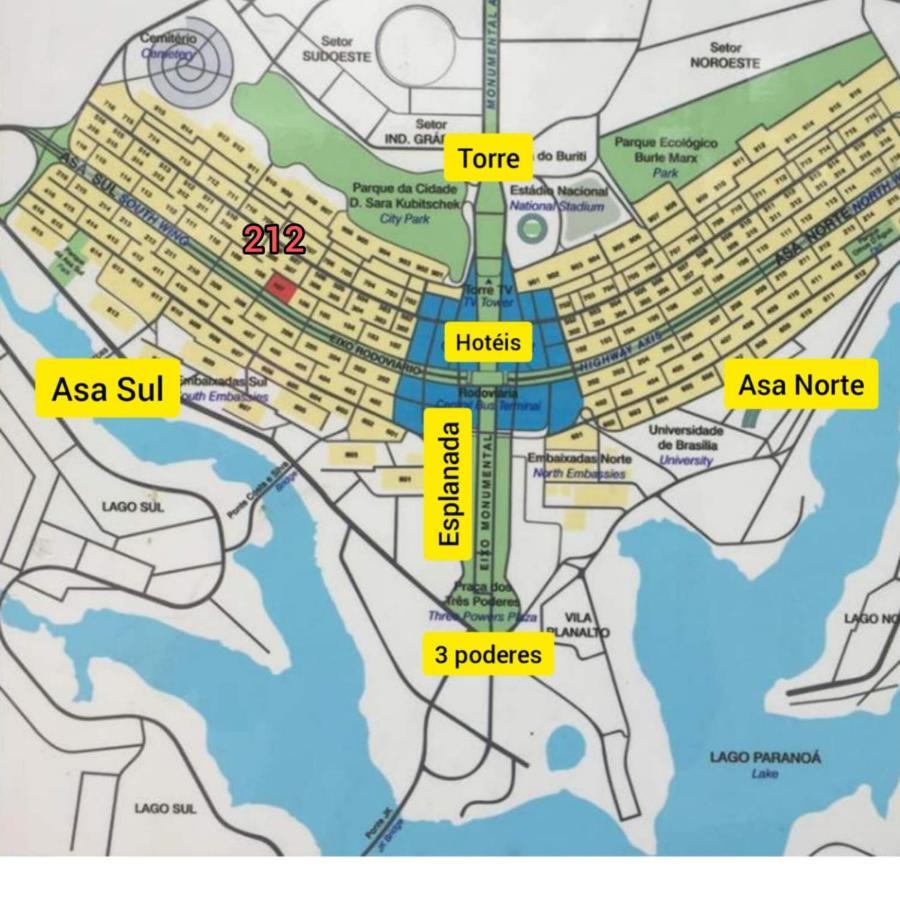 ASA SUL - Quadra 212 Lägenhet Brasília Exteriör bild